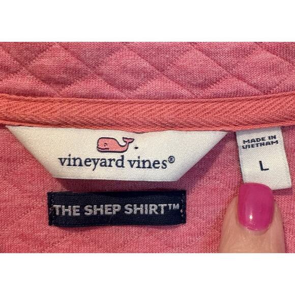 Vineyard Vines The Shep Shirt Quilted Quarter Zip Pullover Women’s Large (1683) - Picture 3 of 6
